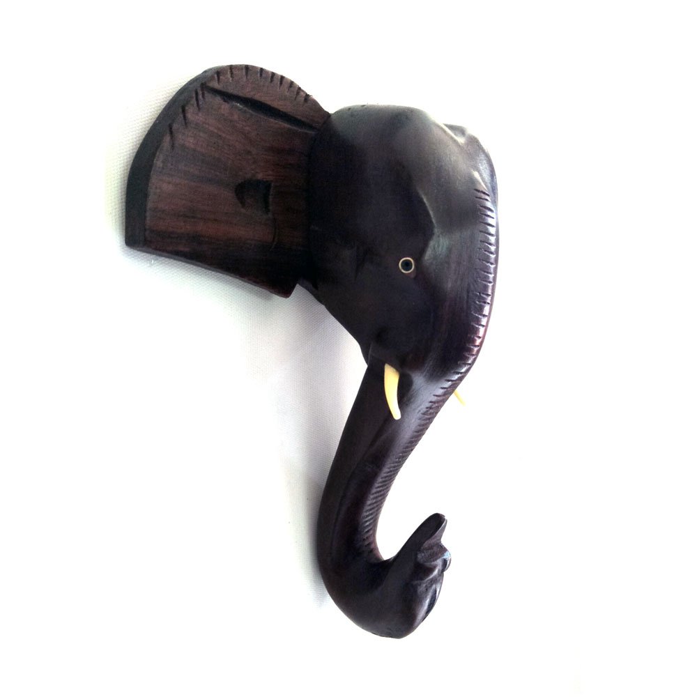 Rosewood Crafted Elephant Head Wall Hang For Home Decor & Gifting